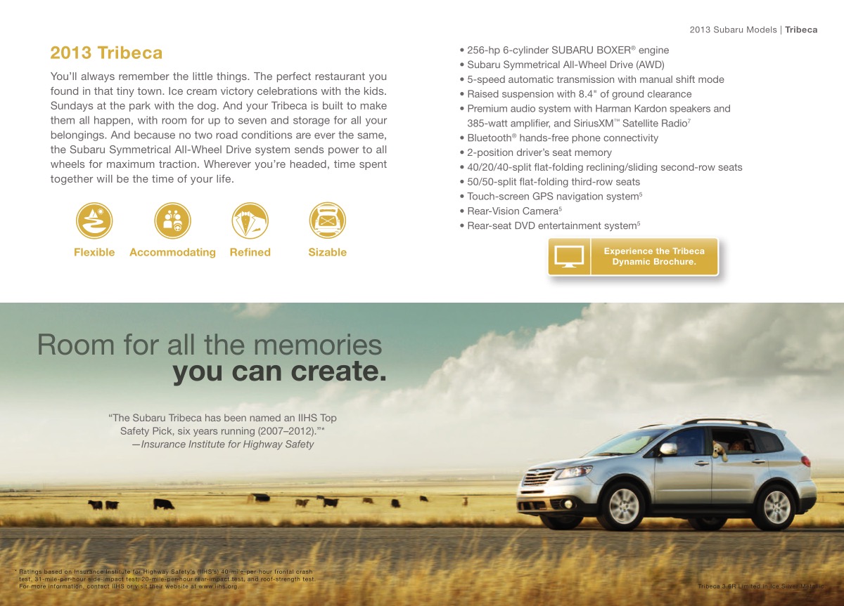 2013 Subaru Brochure Page 17